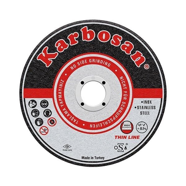 Karbosan 115/1 mm Inox Krom ve Metal Kesici Disk